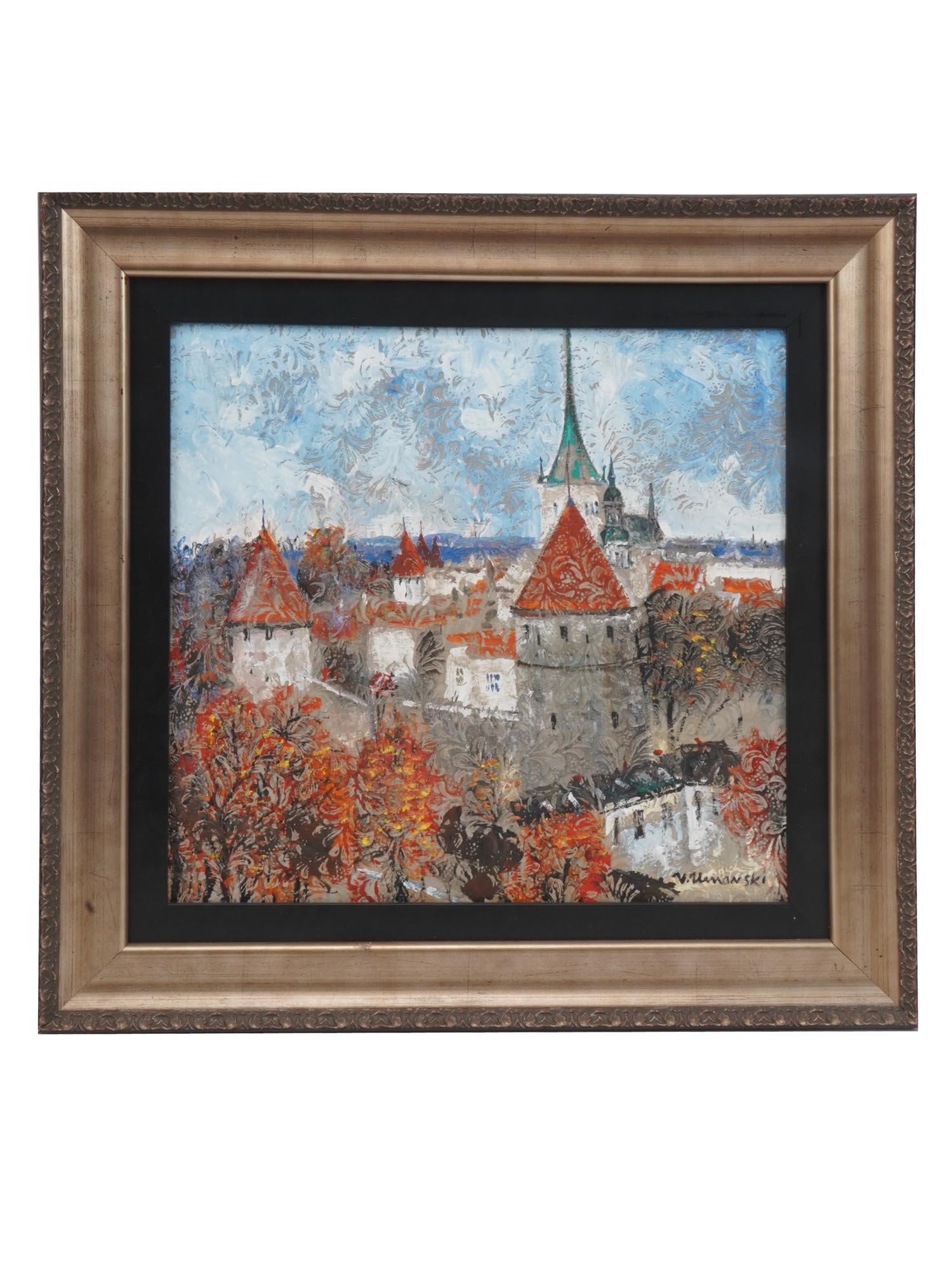 RUSSIAN PAINTING TOOMPEA TALLIN VIEW BY UMANSKI PIC-0